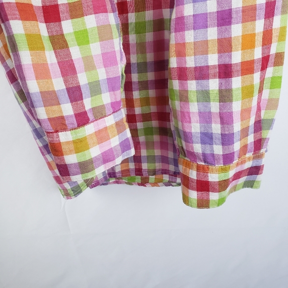 Alan Flusser Men's L Plaid Button Front Long Slee - Picture 8 of 8